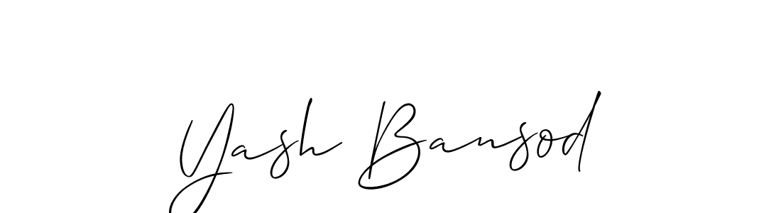 Make a beautiful signature design for name Yash Bansod. Use this online signature maker to create a handwritten signature for free. Yash Bansod signature style 2 images and pictures png
