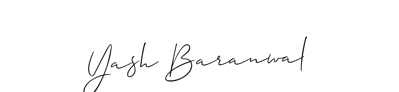 Make a beautiful signature design for name Yash Baranwal. Use this online signature maker to create a handwritten signature for free. Yash Baranwal signature style 2 images and pictures png