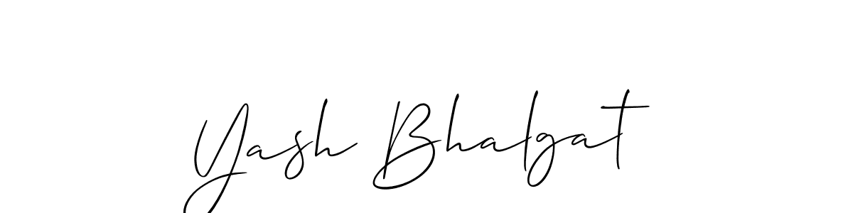 You should practise on your own different ways (Allison_Script) to write your name (Yash Bhalgat) in signature. don't let someone else do it for you. Yash Bhalgat signature style 2 images and pictures png