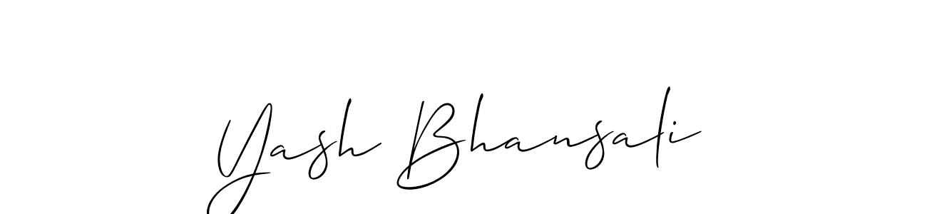 Best and Professional Signature Style for Yash Bhansali. Allison_Script Best Signature Style Collection. Yash Bhansali signature style 2 images and pictures png