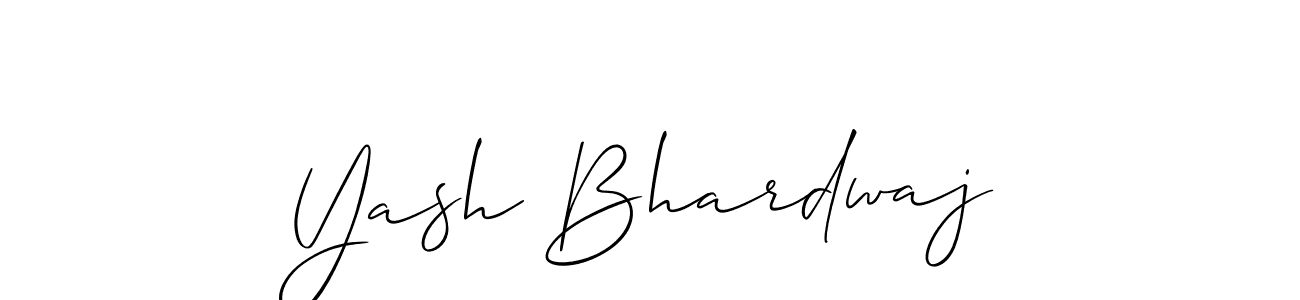 Yash Bhardwaj stylish signature style. Best Handwritten Sign (Allison_Script) for my name. Handwritten Signature Collection Ideas for my name Yash Bhardwaj. Yash Bhardwaj signature style 2 images and pictures png