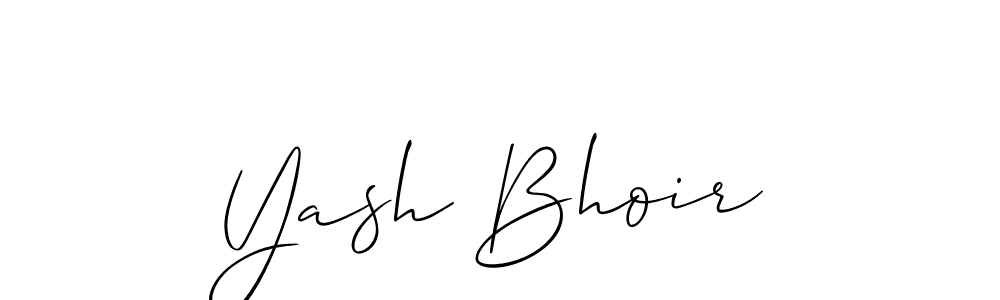How to make Yash Bhoir signature? Allison_Script is a professional autograph style. Create handwritten signature for Yash Bhoir name. Yash Bhoir signature style 2 images and pictures png