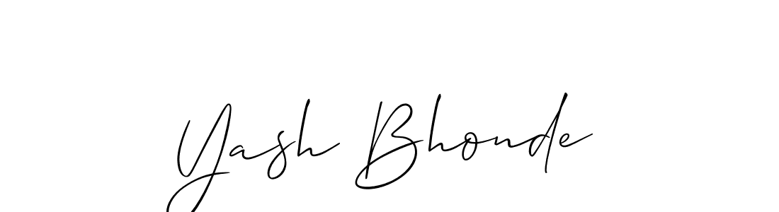 Once you've used our free online signature maker to create your best signature Allison_Script style, it's time to enjoy all of the benefits that Yash Bhonde name signing documents. Yash Bhonde signature style 2 images and pictures png
