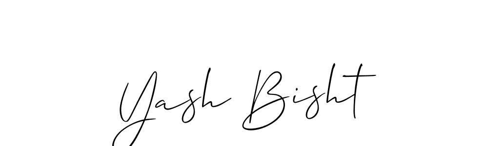 if you are searching for the best signature style for your name Yash Bisht. so please give up your signature search. here we have designed multiple signature styles  using Allison_Script. Yash Bisht signature style 2 images and pictures png