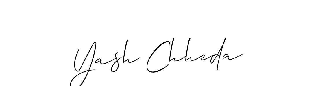 Once you've used our free online signature maker to create your best signature Allison_Script style, it's time to enjoy all of the benefits that Yash Chheda name signing documents. Yash Chheda signature style 2 images and pictures png