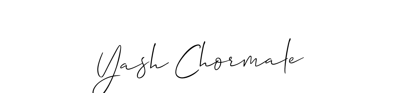 Make a short Yash Chormale signature style. Manage your documents anywhere anytime using Allison_Script. Create and add eSignatures, submit forms, share and send files easily. Yash Chormale signature style 2 images and pictures png