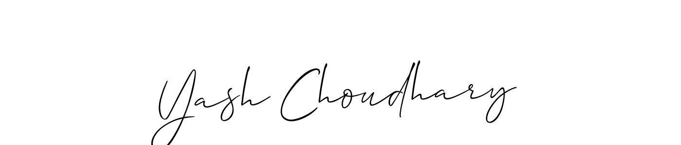 Also we have Yash Choudhary name is the best signature style. Create professional handwritten signature collection using Allison_Script autograph style. Yash Choudhary signature style 2 images and pictures png