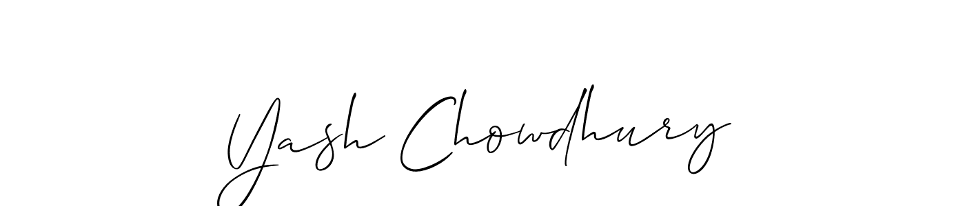 You should practise on your own different ways (Allison_Script) to write your name (Yash Chowdhury) in signature. don't let someone else do it for you. Yash Chowdhury signature style 2 images and pictures png