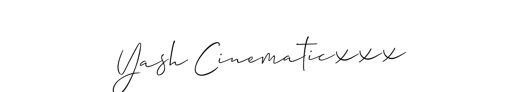 if you are searching for the best signature style for your name Yash Cinematicxxx. so please give up your signature search. here we have designed multiple signature styles  using Allison_Script. Yash Cinematicxxx signature style 2 images and pictures png