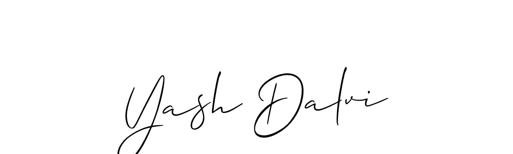 Best and Professional Signature Style for Yash Dalvi. Allison_Script Best Signature Style Collection. Yash Dalvi signature style 2 images and pictures png