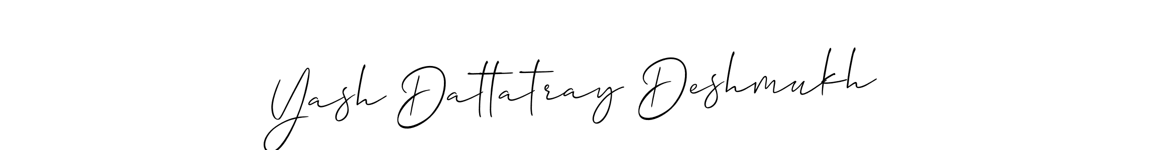 Create a beautiful signature design for name Yash Dattatray Deshmukh. With this signature (Allison_Script) fonts, you can make a handwritten signature for free. Yash Dattatray Deshmukh signature style 2 images and pictures png