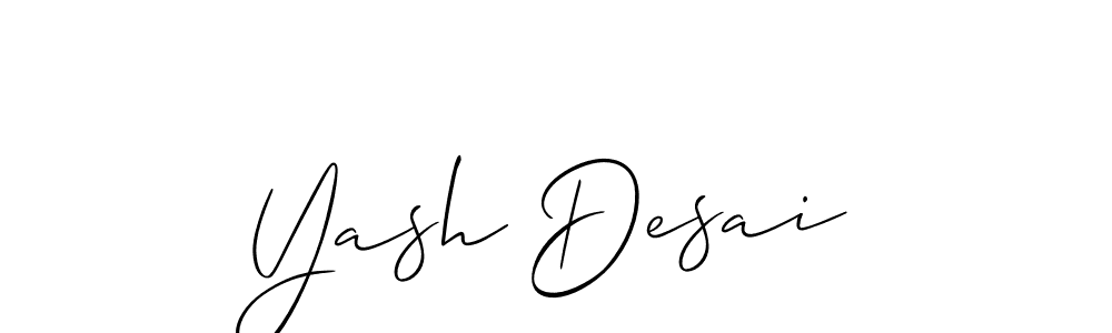 This is the best signature style for the Yash Desai name. Also you like these signature font (Allison_Script). Mix name signature. Yash Desai signature style 2 images and pictures png