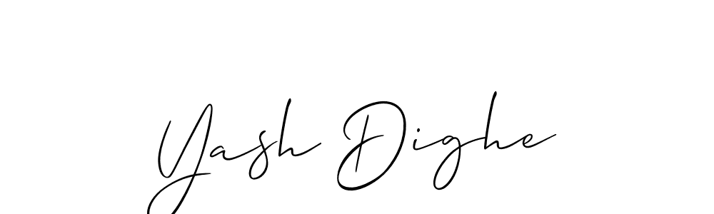 Make a short Yash Dighe signature style. Manage your documents anywhere anytime using Allison_Script. Create and add eSignatures, submit forms, share and send files easily. Yash Dighe signature style 2 images and pictures png