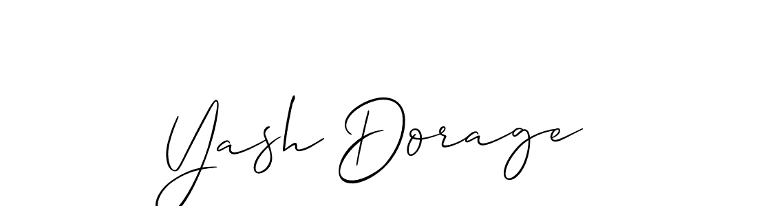 The best way (Allison_Script) to make a short signature is to pick only two or three words in your name. The name Yash Dorage include a total of six letters. For converting this name. Yash Dorage signature style 2 images and pictures png