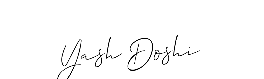 Create a beautiful signature design for name Yash Doshi. With this signature (Allison_Script) fonts, you can make a handwritten signature for free. Yash Doshi signature style 2 images and pictures png