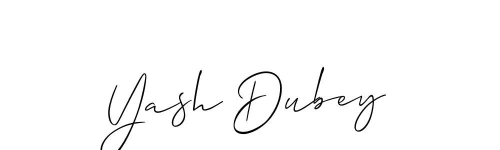 It looks lik you need a new signature style for name Yash Dubey. Design unique handwritten (Allison_Script) signature with our free signature maker in just a few clicks. Yash Dubey signature style 2 images and pictures png