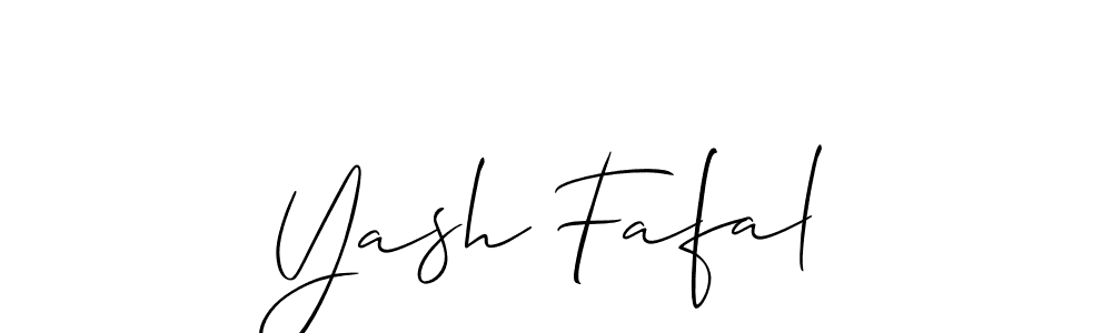 Best and Professional Signature Style for Yash Fafal. Allison_Script Best Signature Style Collection. Yash Fafal signature style 2 images and pictures png
