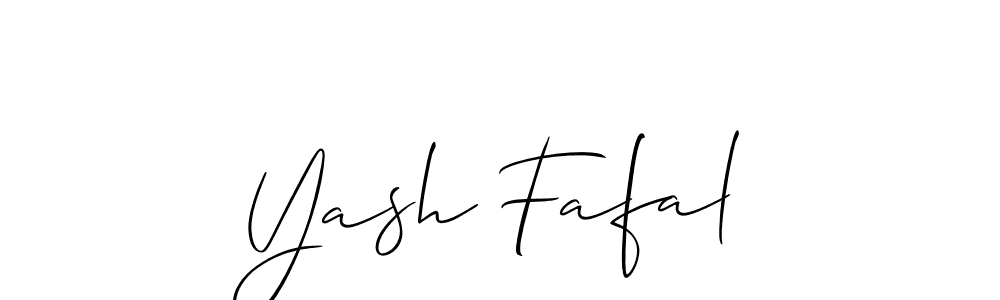 Design your own signature with our free online signature maker. With this signature software, you can create a handwritten (Allison_Script) signature for name Yash Fafal. Yash Fafal signature style 2 images and pictures png