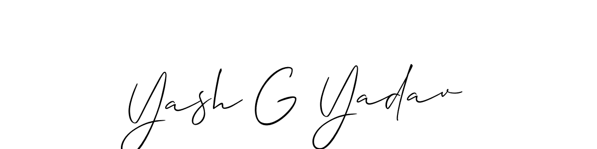 Once you've used our free online signature maker to create your best signature Allison_Script style, it's time to enjoy all of the benefits that Yash G Yadav name signing documents. Yash G Yadav signature style 2 images and pictures png