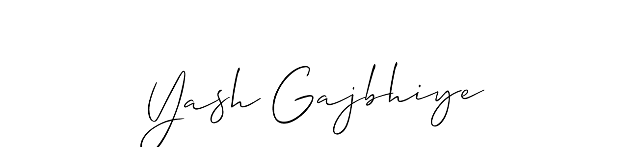 It looks lik you need a new signature style for name Yash Gajbhiye. Design unique handwritten (Allison_Script) signature with our free signature maker in just a few clicks. Yash Gajbhiye signature style 2 images and pictures png