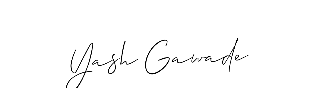 You can use this online signature creator to create a handwritten signature for the name Yash Gawade. This is the best online autograph maker. Yash Gawade signature style 2 images and pictures png