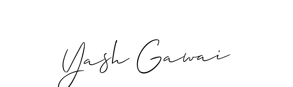 Best and Professional Signature Style for Yash Gawai. Allison_Script Best Signature Style Collection. Yash Gawai signature style 2 images and pictures png