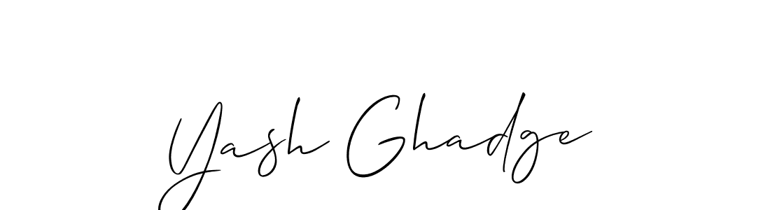 Once you've used our free online signature maker to create your best signature Allison_Script style, it's time to enjoy all of the benefits that Yash Ghadge name signing documents. Yash Ghadge signature style 2 images and pictures png