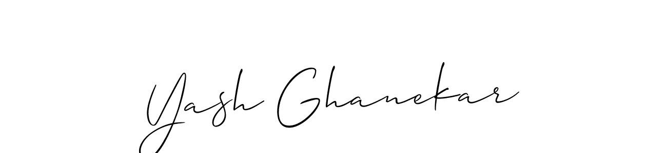 You should practise on your own different ways (Allison_Script) to write your name (Yash Ghanekar) in signature. don't let someone else do it for you. Yash Ghanekar signature style 2 images and pictures png