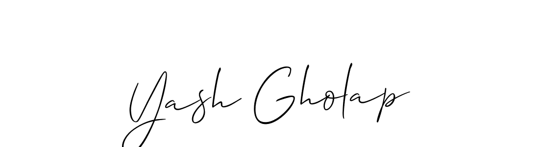 You can use this online signature creator to create a handwritten signature for the name Yash Gholap. This is the best online autograph maker. Yash Gholap signature style 2 images and pictures png