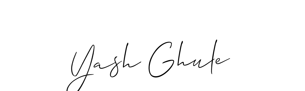 Similarly Allison_Script is the best handwritten signature design. Signature creator online .You can use it as an online autograph creator for name Yash Ghule. Yash Ghule signature style 2 images and pictures png
