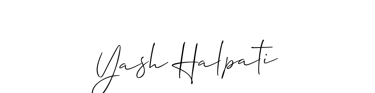 Make a beautiful signature design for name Yash Halpati. Use this online signature maker to create a handwritten signature for free. Yash Halpati signature style 2 images and pictures png