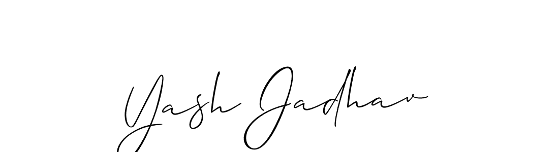 Also we have Yash Jadhav name is the best signature style. Create professional handwritten signature collection using Allison_Script autograph style. Yash Jadhav signature style 2 images and pictures png