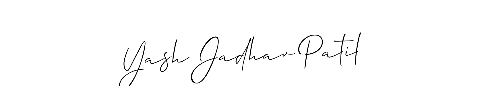 Design your own signature with our free online signature maker. With this signature software, you can create a handwritten (Allison_Script) signature for name Yash Jadhav Patil. Yash Jadhav Patil signature style 2 images and pictures png