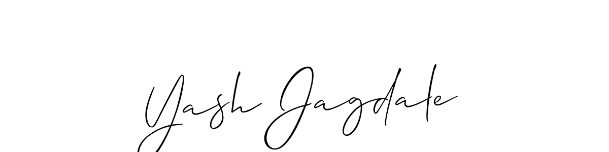 You should practise on your own different ways (Allison_Script) to write your name (Yash Jagdale) in signature. don't let someone else do it for you. Yash Jagdale signature style 2 images and pictures png