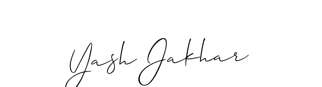 Yash Jakhar stylish signature style. Best Handwritten Sign (Allison_Script) for my name. Handwritten Signature Collection Ideas for my name Yash Jakhar. Yash Jakhar signature style 2 images and pictures png