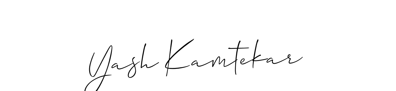 if you are searching for the best signature style for your name Yash Kamtekar. so please give up your signature search. here we have designed multiple signature styles  using Allison_Script. Yash Kamtekar signature style 2 images and pictures png