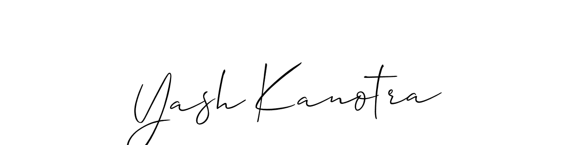 How to Draw Yash Kanotra signature style? Allison_Script is a latest design signature styles for name Yash Kanotra. Yash Kanotra signature style 2 images and pictures png