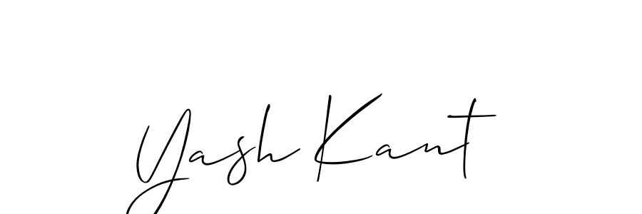 Also we have Yash Kant name is the best signature style. Create professional handwritten signature collection using Allison_Script autograph style. Yash Kant signature style 2 images and pictures png