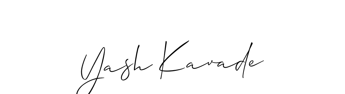 Similarly Allison_Script is the best handwritten signature design. Signature creator online .You can use it as an online autograph creator for name Yash Kavade. Yash Kavade signature style 2 images and pictures png
