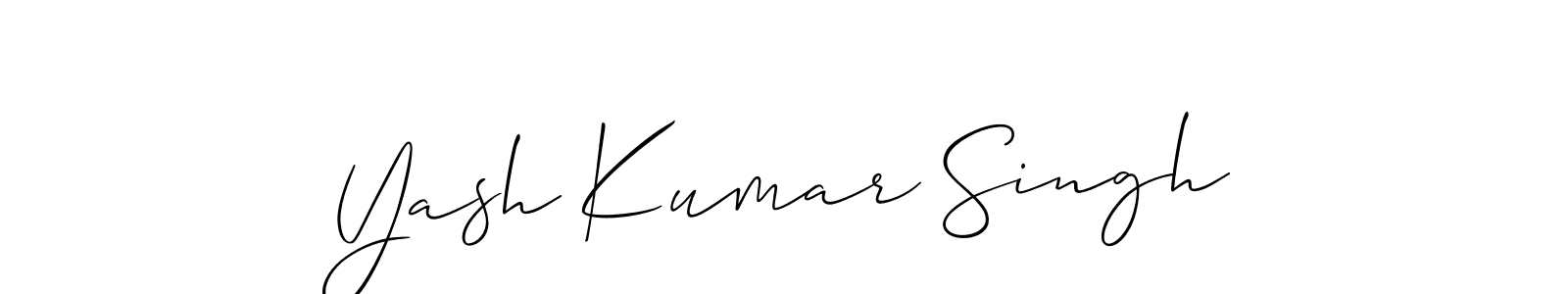 This is the best signature style for the Yash Kumar Singh name. Also you like these signature font (Allison_Script). Mix name signature. Yash Kumar Singh signature style 2 images and pictures png