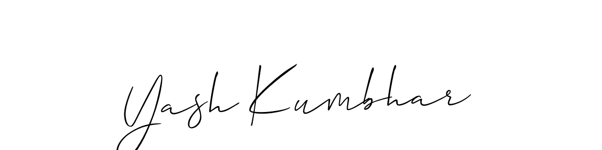 Best and Professional Signature Style for Yash Kumbhar. Allison_Script Best Signature Style Collection. Yash Kumbhar signature style 2 images and pictures png