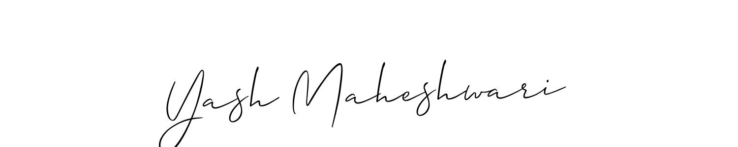Best and Professional Signature Style for Yash Maheshwari. Allison_Script Best Signature Style Collection. Yash Maheshwari signature style 2 images and pictures png