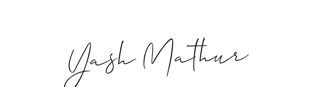 Best and Professional Signature Style for Yash Mathur. Allison_Script Best Signature Style Collection. Yash Mathur signature style 2 images and pictures png