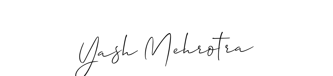It looks lik you need a new signature style for name Yash Mehrotra. Design unique handwritten (Allison_Script) signature with our free signature maker in just a few clicks. Yash Mehrotra signature style 2 images and pictures png
