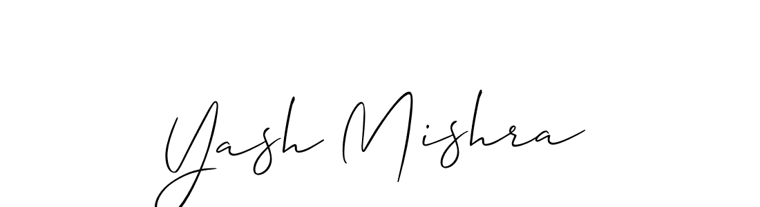 Design your own signature with our free online signature maker. With this signature software, you can create a handwritten (Allison_Script) signature for name Yash Mishra. Yash Mishra signature style 2 images and pictures png