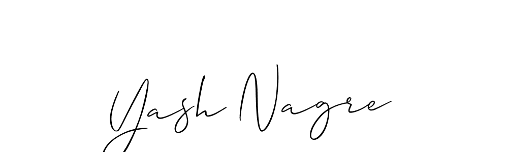 if you are searching for the best signature style for your name Yash Nagre. so please give up your signature search. here we have designed multiple signature styles  using Allison_Script. Yash Nagre signature style 2 images and pictures png