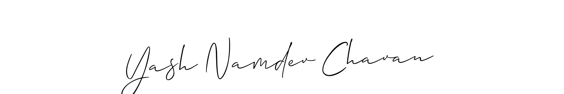 How to make Yash Namdev Chavan signature? Allison_Script is a professional autograph style. Create handwritten signature for Yash Namdev Chavan name. Yash Namdev Chavan signature style 2 images and pictures png