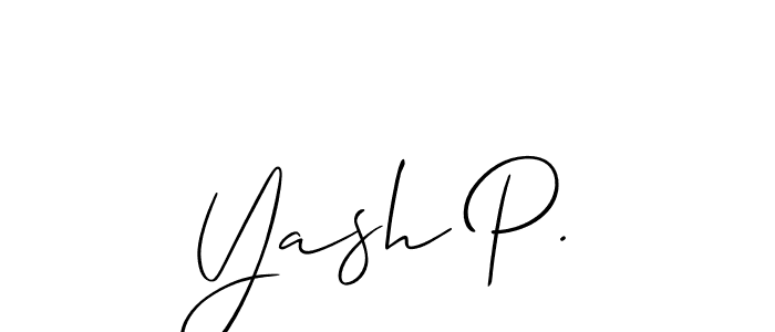 Best and Professional Signature Style for Yash P.. Allison_Script Best Signature Style Collection. Yash P. signature style 2 images and pictures png