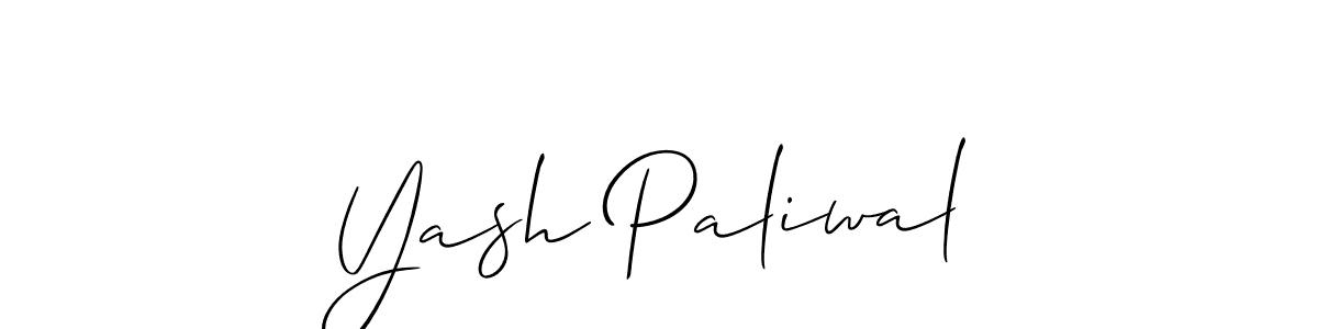 It looks lik you need a new signature style for name Yash Paliwal. Design unique handwritten (Allison_Script) signature with our free signature maker in just a few clicks. Yash Paliwal signature style 2 images and pictures png