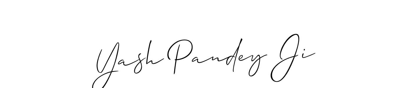 How to make Yash Pandey Ji signature? Allison_Script is a professional autograph style. Create handwritten signature for Yash Pandey Ji name. Yash Pandey Ji signature style 2 images and pictures png